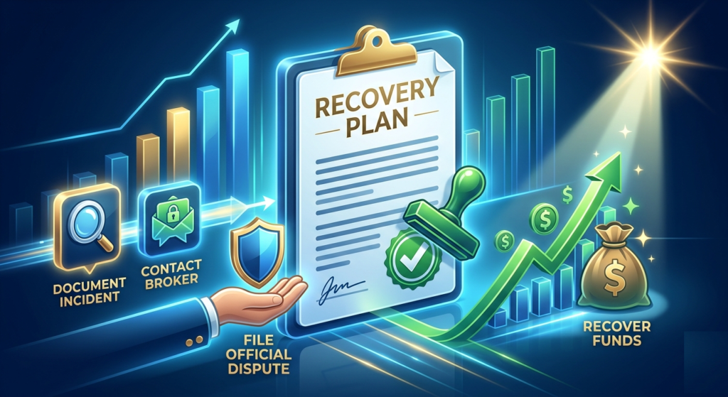 how to recover money from unauthorized trades action plan